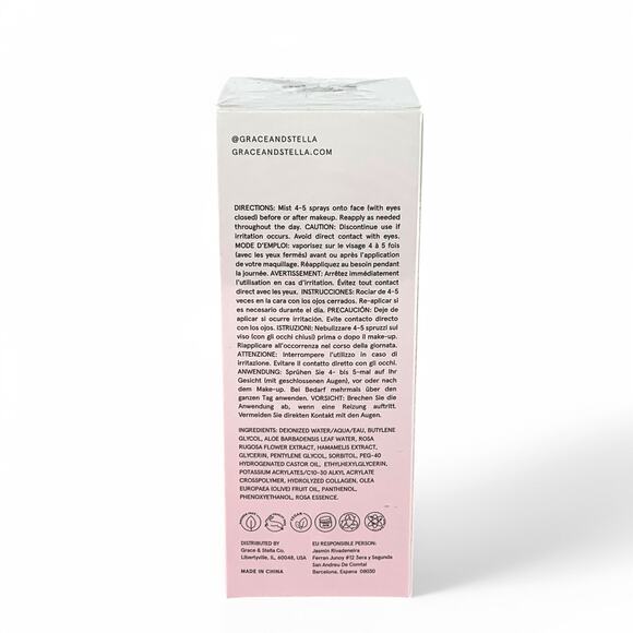Grace & Stella Hydrating Rose Facial Mist Spray 240ml 8 oz - Picture 3 of 3